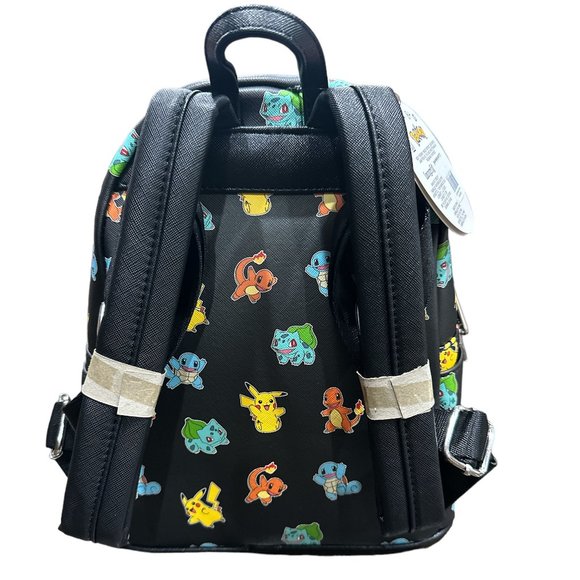 Pokemon Starters Loungefly Mini Backpack With Front Zippered Pouch NEW WITH TAGS main image 4
